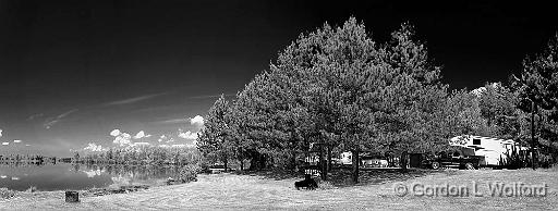 Deux Rivieres Campsite_49680-2BW.jpg - Photographed at Deux Rivieres, Ontario, Canada.